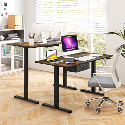 Electric Height Adjustable Standing Desk with USB Charging Port