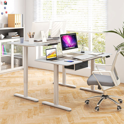 Electric Height Adjustable Standing Desk with USB Charging Port