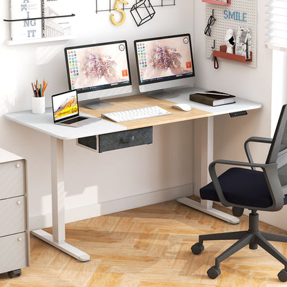 Electric Height Adjustable Standing Desk with USB Charging Port